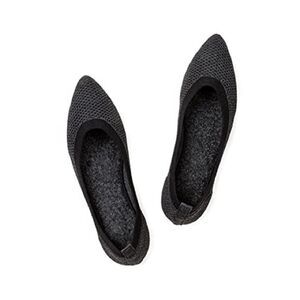 Women's Black Knit Flats